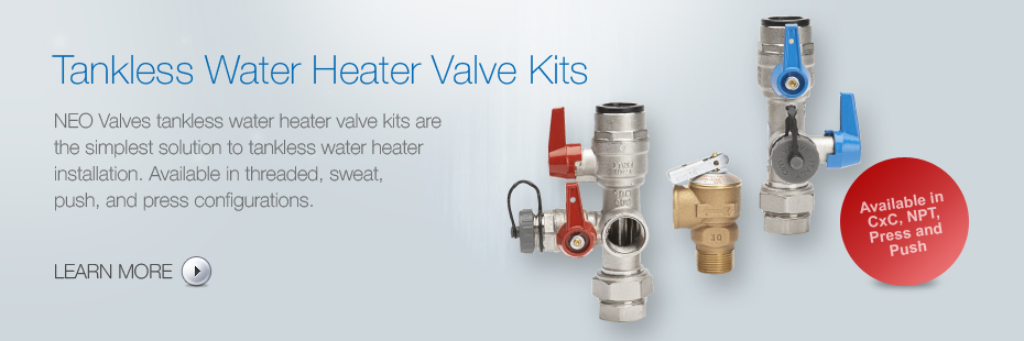 Tankless Water Heater Valve Kits